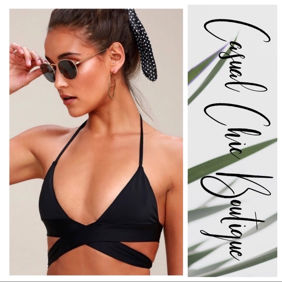 Ellie Triangle Wrap Bikini TOP - Picture 2 of 7